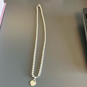 Tiffany Beaded Heart Necklace